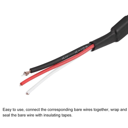 MECCANIXITY RCA Female Plug Jack Connector Adapter to Bare Wire Open End Audio Video RCA Cable for Amplifier Speaker Wire Pack of 2...