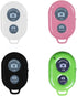 Wireless Camera Shutter Remote Control for Smart Phones- Compatible with iOS/Android (Pink+Green+White+Black)...