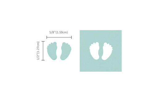 Bira Craft 5/8 inch Baby feet Lever Action Craft Punch, Baby Shower Punch, for Paper Crafting Scrapbooking...