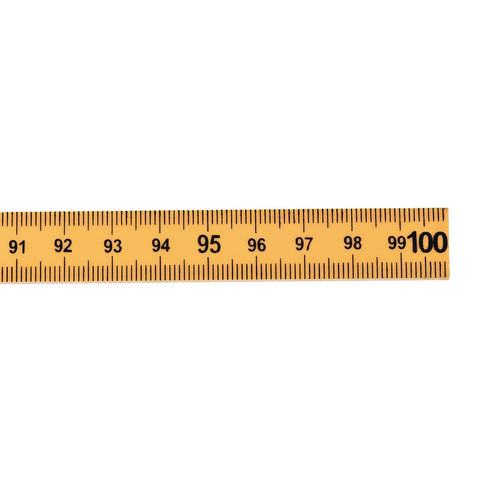 uxcell Folding Ruler 100cm 6 Fold Metric Measuring Tool ABS for Woodworking Engineer Yellow...