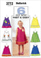 BUTTERICK PATTERNS B3772 Toddler's & Children's Dress, Size 1-2-3...