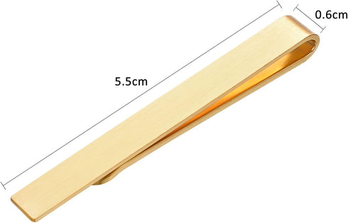 Yoursfs Skinny Tie Clip for Men Gold Silver Black 3 Colors Tie Bar Set Fashion Simple Business Tie Pin Men's Jewelry Gifts...