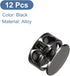 uxcell 12pcs Metal Cord Locks, 3.5mm Double Hole Spring Stopper Fasteners Slider Toggles End for Drawstrings Bags Backpack Clothing Lanyard, Black...