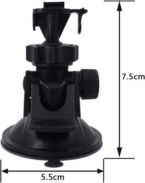 Dash Cam Suction Mount - Windshield & DashBoard Suction Cup Mount Holder/w Various Joints for Yi/Rexing/Falcon/Old Shark/VANTRUE/KDLINKS/WheelWitn...