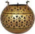 eTroves Handmade Moroccan Lanterns Hanging & Table Top Tea Light Candle Holder Round Tealight Stand for Indoor Outdoor Golden Hanging Tea Light Ho...