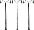 LQS43 3pcs Model Railway Operating Lights Lattice Mast lamp 8cm or 3.15inch Track Light N Scale LED Lights Model Building kit...