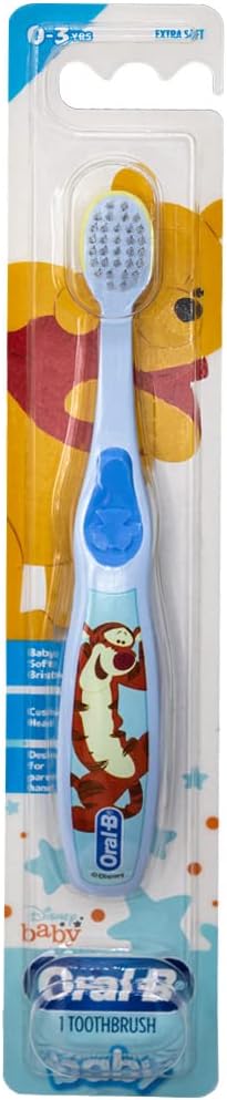 Oral-B Baby Manual Toothbrush, Pooh Characters, 0-3 Years Old, Extra Soft (Characters Vary) - Pack of 3...