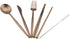 Reusable Travel Utensils, 7 Piece Portable 304 Stainless Steel including Knife Fork Spoon Chopsticks Cleaning Brush Straws Portable Pouch, Eco-fri...