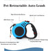 Chyix Pet Walking Leash with Anti-Slip Handle, Tangle-Free, Quick Lock, Pause and Unlock Buttons - Easy Roll-On with Your Thumb only, Suitable for...