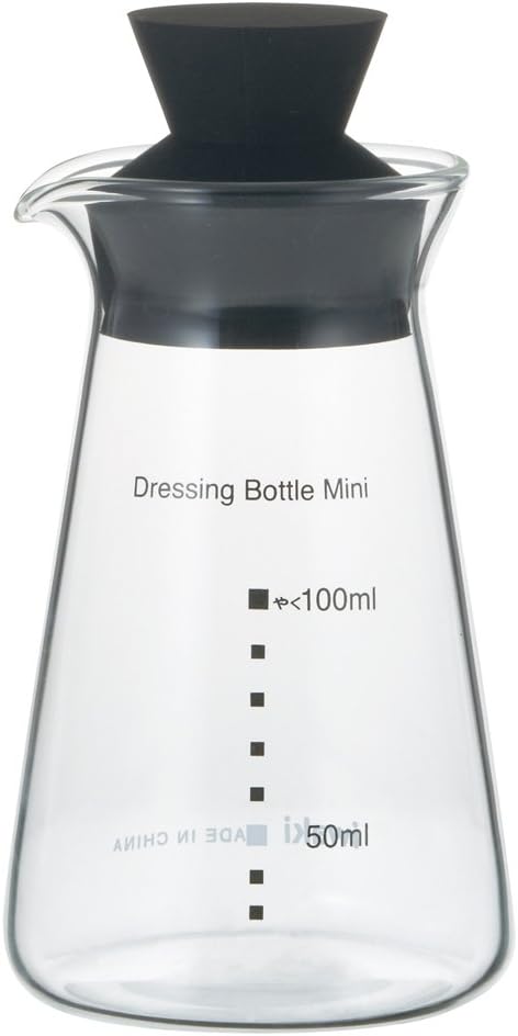 iwaki Dressing Bottle Mini Microwave Cookware, 100ml, black (black 19-3911tcx)...