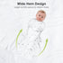Beberoad Love Baby Swaddles, Swaddles for Newborns with 2-Way Zipper & Silent Velcro, Easy Swaddling & Breathable Suitable for Baby 3-6 Months,Sta...