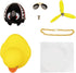wonuu Rubber Duck Car Ornaments Yellow Duck Car Dashboard Decorations with Propeller Helmet...