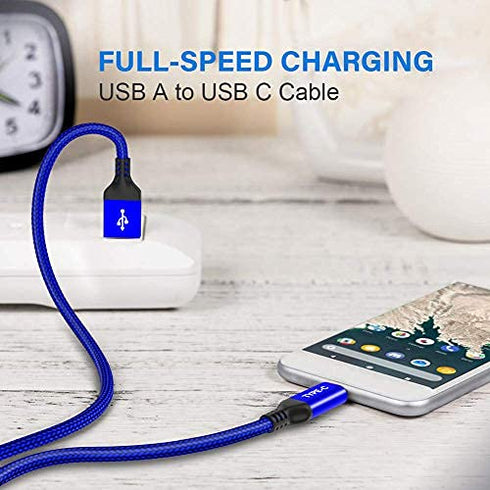AkoaDa 3-Pack (10ft+6.6ft+3.3ft) USB-C Cable, USB A to USB-C 3.1A Fast Charger Nylon Braided Cord Compatible with Samsung Galaxy Note 9 8 S8 S9 S1...