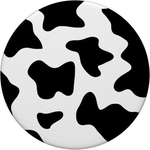 Cool Cow Print Black & White Print PopSockets PopGrip: Swappable Grip for Phones & Tablets PopSockets Adhesive PopGrip...