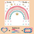 Colorful Rainbow Baby Monthly Milestone Blanket, Girl Crown Star Pattern, Newborns 1 to 12 Months Unisex Include 4 Frames and 1 Headband 47"x47" B...