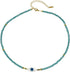 Evil Eye Crystal Y2k Beaded Necklace Retro Handmade Bamboo Knot Rhinestone Beaded Choker Necklace Stainless Steel Clasp Chain for Teen Girls Woman...
