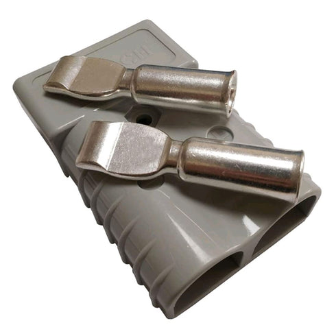 350A Battery Connector 2/0 AWG Gray 350A 600V Plug,Quick-Connector Disconnector Housing 2-Pole...