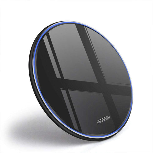 Wireless Charger - 15W Qi Fast Charging Desk Pad Non Magnetic Compatible with iPhone 15, 14, 13, 12, 11, X, 9, 8 Max/Pro/Pro Max, Samsung Galaxy, ...