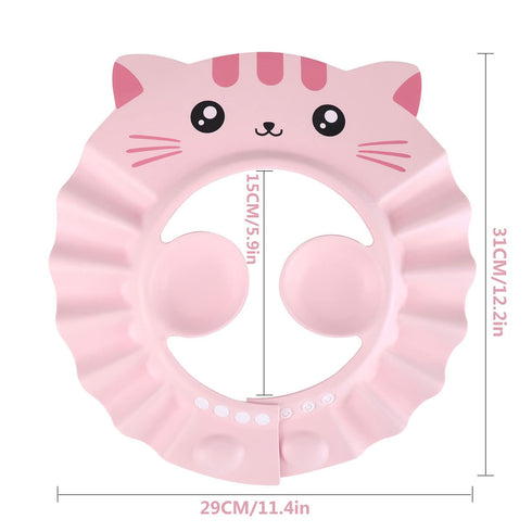 Baby Shower Cap Bath Visor Protection Adjustable Shower Bathing Cap Shield Safe Shower Shampoo Bathing Hair Washing Protector Visor Eye Ear Protec...