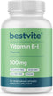 BESTVITE Vitamin B-1 (Thiamin) 500mg (120 Vegetarian Capsules) - No Stearates - Vegan - No Calcium Carbonate - Non GMO - Gluten Free - No Silicon ...