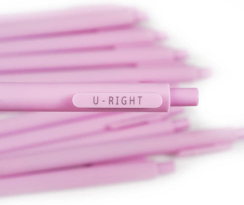 12 Pcs Light Pink Retractable Gel Ink Pens 0.5 mm Point Black Ink Office Cute Gel Pens for Women...