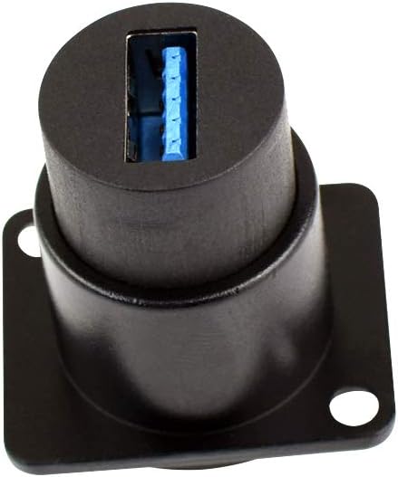 Toronce USB3.0 D Series Panel-Mount Connector | D-USB-3.0 USB 3.0 Pass Through Connector...