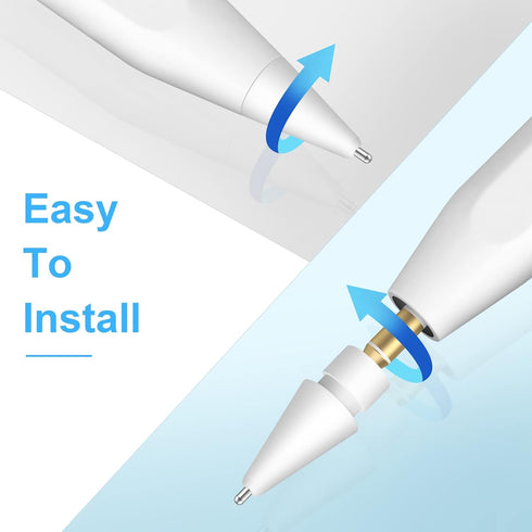 Digiroot Upgraded Replacement Tip for Apple Pencil 1st/2nd Gen/USB-C&Logitech Crayon, 0.72mm No Wear Out Fine Point Precise Control Pen Like Nibs ...