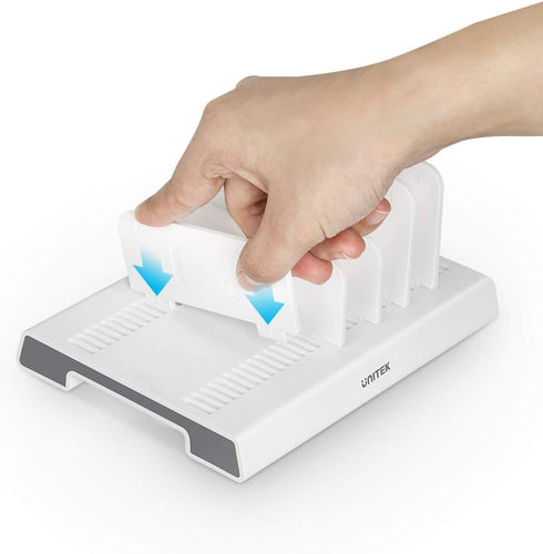 Unitek Adjustable Universal Multi Device Organizer Dock Stand Holder Compatible for iPhone, iPad, Kindle, Fire Tablet, Samsung Galaxy, Google Nexu...