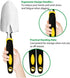 Hand Shovel Garden Trowel Bend Proof and Rust Proof Small Hand Tools for Weeding, Transplanting, Digging,2 Piece Cast-Aluminum Heavy Duty with Sof...