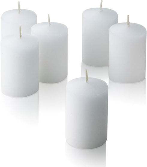 Bulk Pack of 72 White Votive Candles - Box of 72 Unscented Bulk Candles - 15 Hour Burn Time - for Weddings, Restaurants, Parties, Spa and Decorati...