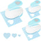 LOVEINUSA 3PCS Blue Paper Punches for Craft, Paper Punch Heart Shapes Blue Paper Craft Puncher for Scrapbooking Greeting Card DIY Albums...