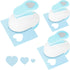 LOVEINUSA 3PCS Blue Paper Punches for Craft, Paper Punch Heart Shapes Blue Paper Craft Puncher for Scrapbooking Greeting Card DIY Albums...