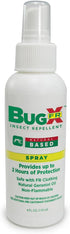 Bug X FR Deet Free Insect Repellent Spray (4 oz. Bottle) - Naturally Derived Geranium Oil Repellent for Protection Against Mosquitos & Ticks...