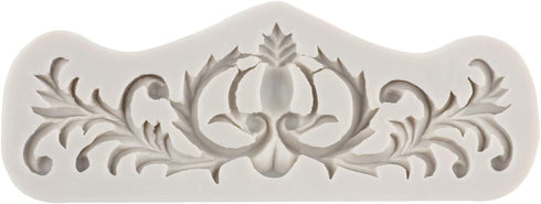 Baroque Style Curlicues Scroll Lace Silicone Fondant Molds Relief Flower Mold Filigree Mold 3D Sculpted For Cake Decorating Cupcake Topper Chocola...