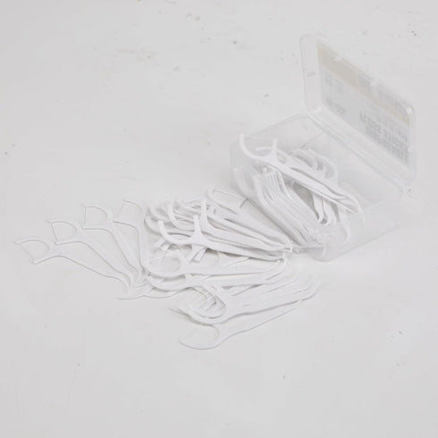 2 in 1 Dental Floss sticks for Adults 50pcs...