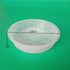 4Pcs Plastic Round Birds Feeding Station Tray Water Dish Feeder Durable White...