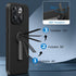 Case for OnePlus 10T 5G Phone Case with Glass Screen Protector, Built in 360° Rotatable Folding hidden Kickstand/Stand Silicone TPU Shockproof Pro...