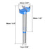 uxcell Forstner Drill Bits 23mm, Tungsten Carbide Wood Hole Saw Auger Opener, Woodworking Hinge Hole Drilling Boring Bit Cutter (Blue, Gray)...