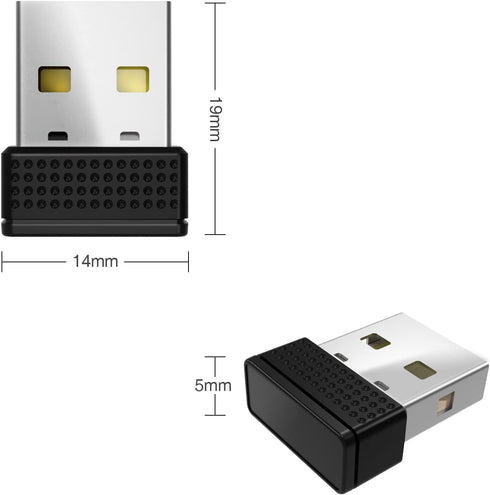 Mouse Jiggler,Undetectable Mouse Mover Device USB Port with Type-C Adapter,Simulate Movement,Driver-Free,Plug&Play...
