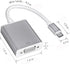 USB-C to VGA Adapter, USB 3.1 Type C (Thunderbolt 3) to VGA Converter Compatible with MacBook Pro, New MacBook, MacBook Air 2018, Dell XPS 13/15, ...