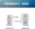 12PCS 3/4 Inch PVC Pipe Fitting Hex Nipple G3/4 Male X G3/4 Male Coupling Adaptor of Thread Plumbing PIPE Connection HE023-3/4...