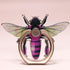 Bee Shape Style Alloy Color Paint Panel 360°Rotation Cell Phone Ring Holder Stand,Compatible for iPhone Samsung LG and Other Smartphones (Purple)...