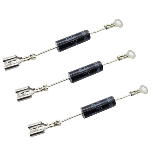 (Pack of 3) CL01-12 Microwave Oven High Voltage Silicon Rectifiers Diodes 350mA 12kV (Replace for HVM12 HVR-1X3 T3512 T4512)...
