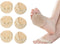 Foot Pads(3pairs of Apricot Color) Reusable Soft Ball of Foot Cushions Forefoot Pads for Women?Sweat Absorbent Non-Slip Foot Cover Inner Socks?Pre...