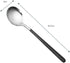 4-Piece Stainless Steel Dinner Spoons with Round Edge, 8 inches Comfort Long Handle Table Spoon, Mirror Polished Flatware Utensils Dishwasher Safe...