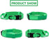 Tactical Dog Collar Military Dog Collar Adjustable Nylon Dog Collar Heavy Duty Metal Buckle with Handle for Dog Training (Bright Green,XXL)...