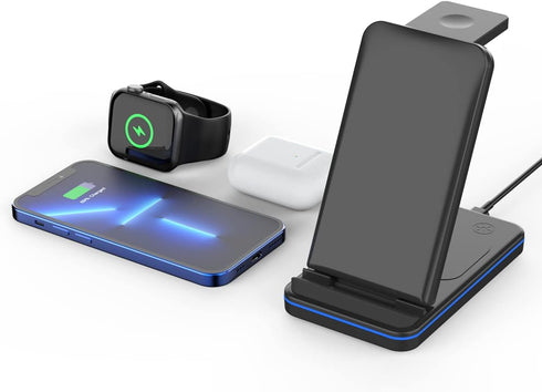 3 in 1 Multi-Function Wireless Charger Stand...