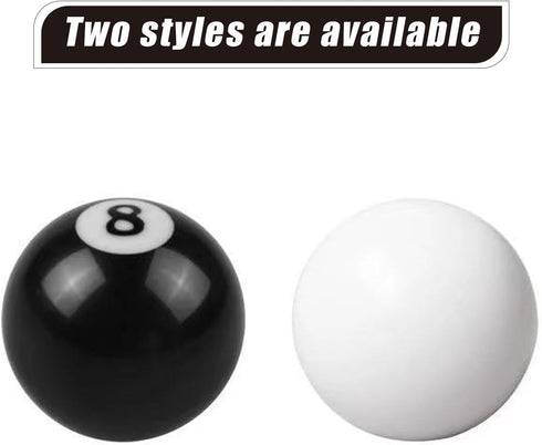 Pack-1 Car Spherical Shift Knob, Round 8 Ball Billiard Car Shift Knob with Adapters, Car Modification Gear Lever Kit, Universal for Most Cars, Tru...