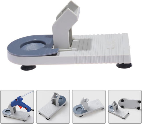 SEWACC Hot Melt Glue Base Hot Glue Sprayer Plastic Base Rack Plastic Rack Hot Glue Sprayer Fixing Rack Safe Holder Tool Craft Tool Storage Stand H...