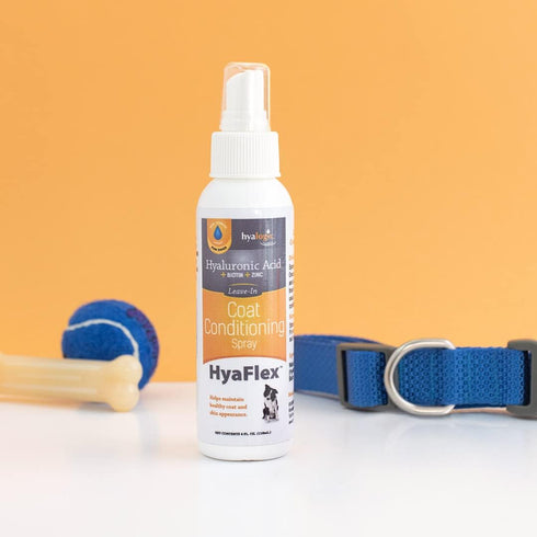 Hyalogic Coat Conditioning Spray 4oz for Dogs, Cats, and Pets - Leave-in Conditioner with Hyaluronic Acid HA, Biotin, and Zinc for Shiny Fur...